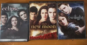 The Twilight Saga DVD Set Special and Deluxe Edition, Eclipse, New Moon - Picture 1 of 6