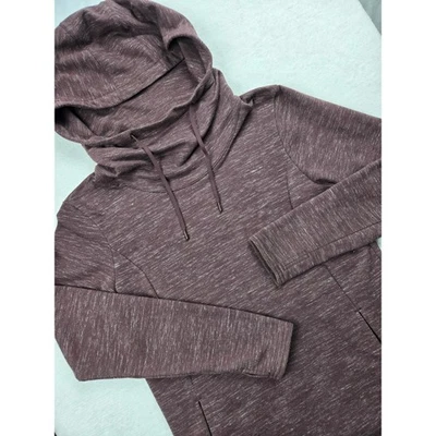 Sudadera con Capucha Cuello Capucha Embudo Kuhl Lea L/S Pequeña Gris Borgoña Marrón 4276 Usada en Excelente Condición $100 Foto 1 de 4