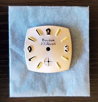 Reloj marcador aplicado vintage NOS 1950/60 Bulova plata 23 joyas oro esfera Foto 1 de 4