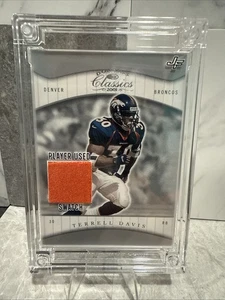 🔥🏈 Maglia Donruss Classics 2001 2022 Fusion Terrell Davis Gioco Usato Swatch - Foto 1 di 8