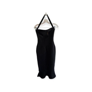 Women’s Hera Collection Halter Fishtail Mermaid Cocktail Bandage Dress Black S - Picture 1 of 6