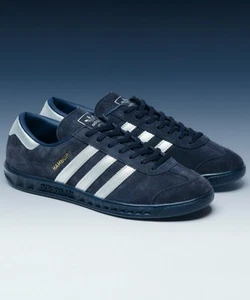 JP7665 adidas Originals Hamburg Legend Ink Silver Metallic Gold Men's US11 NEW - Picture 1 of 14