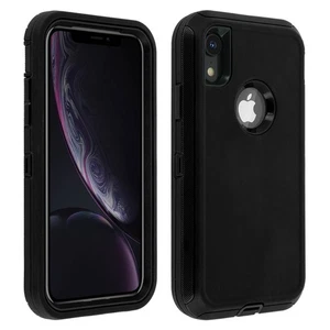 Carcasa protectora iPhone XR rígida multicapas Bumper – Negra - Imagen 1 de 6