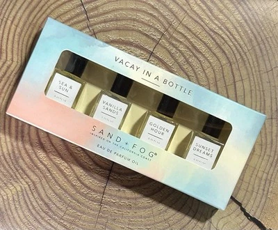 New Sand Fog Perfume Oil Set 4 Vacay in a Bottle Sunset Dreams Sea Sun Vanilla - Image 1 of 4