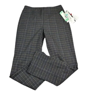 NWT! Tribal Fia Printed Trouser Pull On Pants Dark Grey Women’s Size 6 - Picture 1 of 4