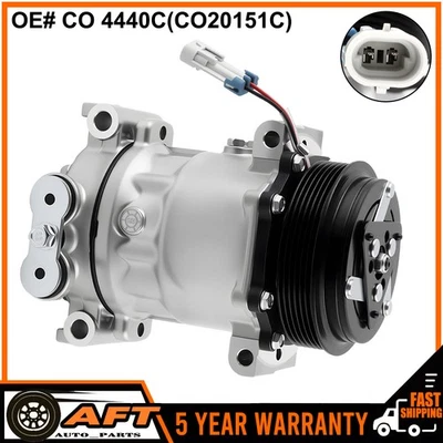 AC Compressor For Chevy K1500 2500 3500 P30 1996-2000 GMC C1500 2500 CO 4440C Foto 1 de 4