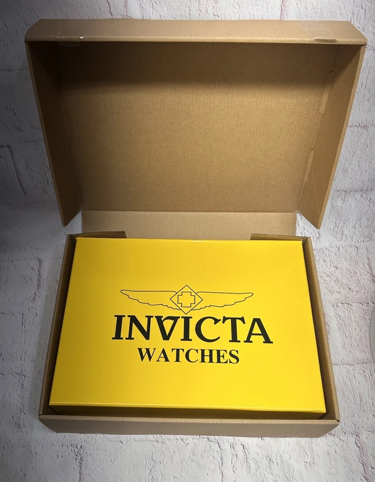 Invicta Empty Watch Display Box (8-Slot) + Brown Logo Box 12×9×3 — No Watch - Image 1 of 4