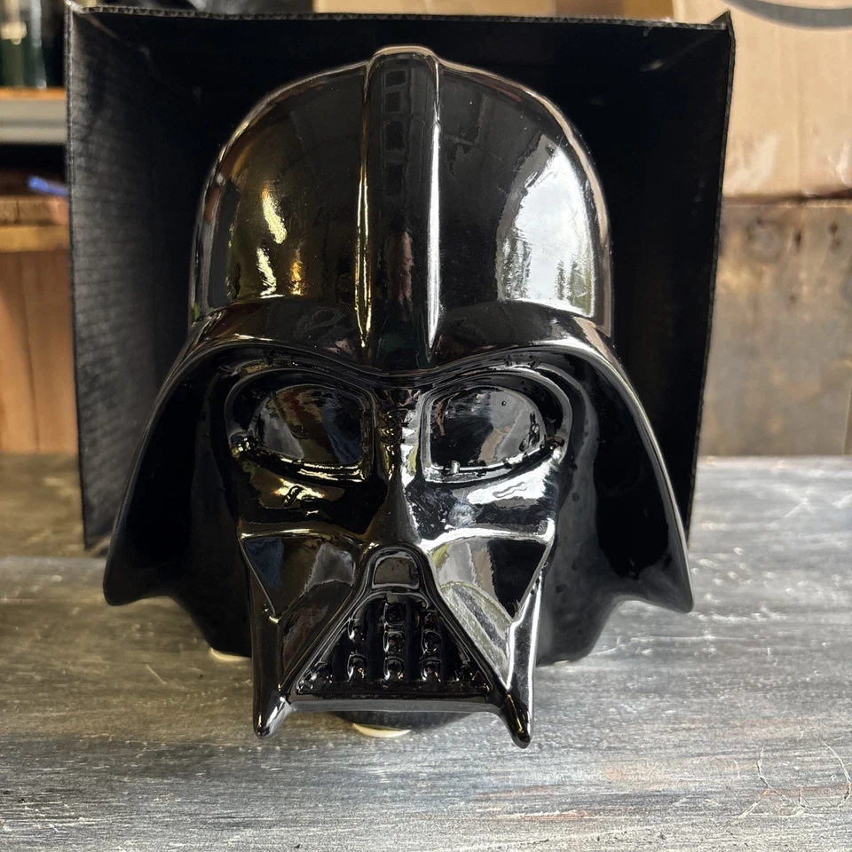 Star Wars Darth Vader Head Ceramic Coin Bank Black FAB 2014 Lucasfilm  - Image 1 of 4
