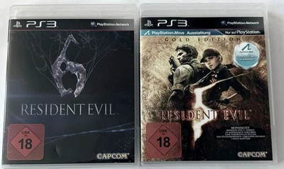 PlayStation 3 Spiele bundle Resident evil 5 + 6 PS3 - Capcom Gebraucht  2 Spiele - Bild 1 von 3