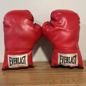Vintage Everlast Boxhandschuhe 16 Unzen Oz Rot Made In USA Sparsam Training - Bild 1 von 9