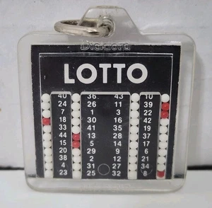 Vintage Louisiana Lottery Lotto Number Picker Keychain Numbers 1 - 44 - Picture 1 of 2