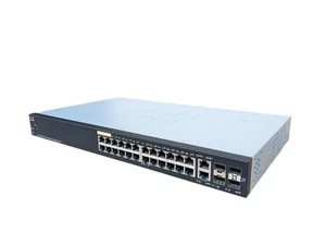 Conmutador de red Ethernet Gigabit PoE 26 puertos Cisco SG350-28MP K9 V03 + 2xGB SFP - Imagen 1 de 6