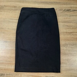 Country Road Pencil Skirt Womens 4 Black Business Work Corporate Zipper Straight - Picture 1 of 12