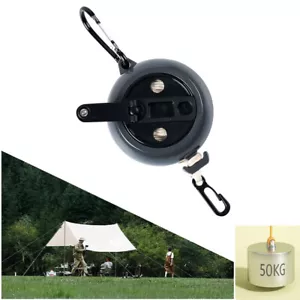 33ft Portable Indoor and Outdoor Retractable Sturdy Nylon Windproof Clothesline  - Picture 1 of 20