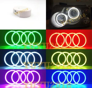 bluetooth RGB Halo Ring for Land Rover Range Rover 06-09 Xenon headlight angel - Picture 1 of 20