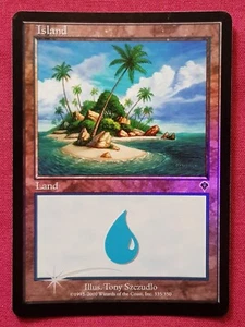 Magic The Gathering INVASION FOIL ISLAND 335 land card MTG - Picture 1 of 2