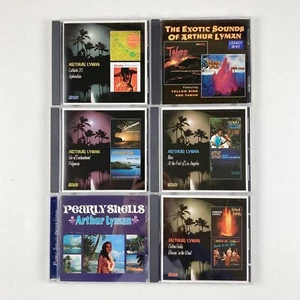 Arthur Lyman 6 CD Lot Iliaki im Hafen von Los Angeles Breitengrad 20 Aphrodisia - Bild 1 von 7