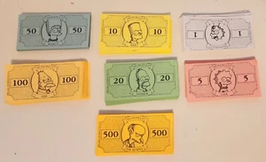 The Simpsons 2005 Monopoly Board Game Replacement Pieces: Money, Educational - Picture 1 of 1