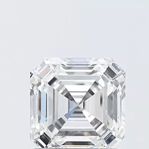 Lab Grown 1.10 Ct ASSCHER Cut IGI Certified CVD Diamond F Color VS2 Clarity - Picture 1 of 4