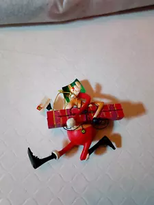 New Kurt S. Adler Santa Reindeer delivering package - Picture 1 of 5