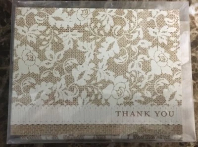 50 tarjetas y sobres de agradecimiento estilo floral de estudio para él y ella estuche sellado Foto 1 de 2