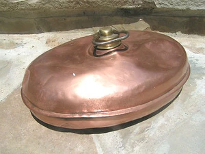 Antique Copper Foot warmer with German makers mark - Picture 1 of 12