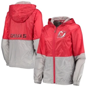 New Jersey Devils NHL G-III 4Her Women's Strike Zone Raglan Hood Full-Zip Jacket - Picture 1 of 9