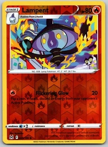 Tarjeta Pokémon Lampent 025/196 Holograma Inverso Origen Perdido - Casi Nueva - Imagen 1 de 2