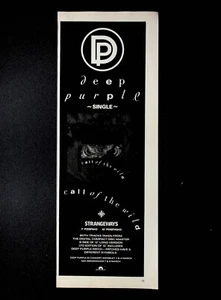 1987 Deep Purple Call Of The Wild Single Release Vintage Print Ad - Picture 1 of 1