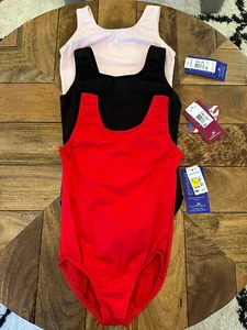 New! MotionWear 3 Medium Child Dance Gymnastics Leotards - Picture 1 of 10