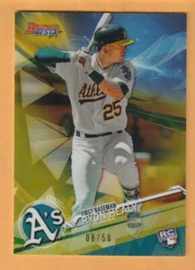 Ryon Healy 2017 Bowman's Best Gold Refractors #58 /50 Oregon Ducks 14C - Picture 1 of 2