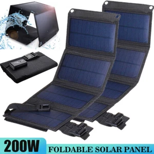 200W Solar Panel 12V Trickle Charger Battery Charger Kit Maintainer Boat Car RV - Picture 1 of 12