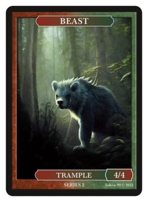 Beast Token Givememana Tokens Warhammer Magic the Gathering - Image 1 of 2