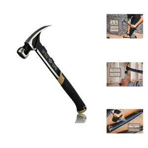 Tools Framing Hammer, 22 oz, Rip Claw, Milled Face, Shock-Absorbing Grip, 3% ... - Picture 1 of 9