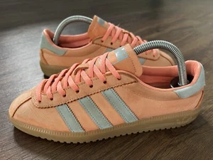 ADIDAS Bermuda Originals Mens Suede Terrace Trainers, Orange/Grey - Size 6.5 - Picture 1 of 12