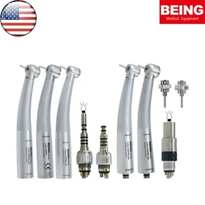 US BEING Dental High Speed Handpiece 4/6 Hole LED Fiber Optic KAVO NSK Coupling - Picture 1 of 78