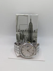 Caravelle by Bulova 43B163 Herren Silber Edelstahl Runde Analog Armbanduhr - Bild 1 von 12