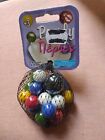 VTG PEARLY PEARLS GLASS 20 x MARBLES AND 1 SHOOTER GAZAKIA NEW IN NET