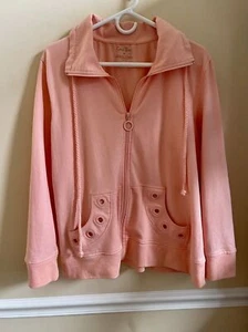 Coral Bay Ladies Peach Colored Jacket Size XL - Picture 1 of 7