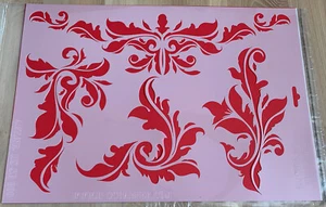 Schablone - A3 Blättrige Ornamente HS SB 800 Heike Schäfer - unbenutzt neu - Bild 1 von 4