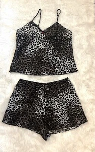 Secret Treasures Pyjama Set Transparent Leopardenmuster Größe L  - Bild 1 von 12