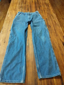Carhartt Carpenter Jeans Herren 30 Taille 32 Schrittlänge Blau Denim 5 Pocket Design - Bild 1 von 11