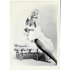 Deux (2) photos vintage 1957 Jayne Mansfield auto-signées 5x7 avec enveloppe originale