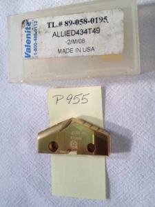 1 NEW 49 MM ALLIED SPADE DRILL INSERT BIT. 434T-49 AMEC. GOLD COATED. {P955} - Picture 1 of 2