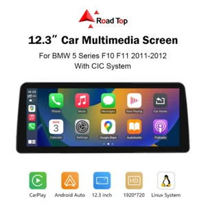 Pantalla multimedia inalámbrica Carplay 12,3 ” para BMW CIC serie 5 F10 F11 2010-2012 - Imagen 1 de 15