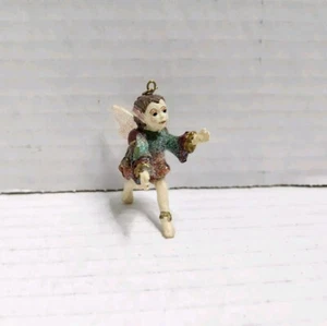 Vintage Glitzer Fee Elfe Halskette Charm Schmuckherstellung Bastelbedarf Ornament - Bild 1 von 11