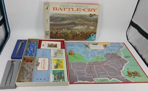 1961 Milton Bradley American Heritage BATTLE-CRY Bürgerkrieg Brettspiel KOMPLETT - Bild 1 von 24