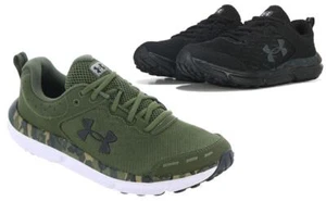 UNDER ARMOUR Men's Lightweight, Cushioned Sneakers in Camo Green or Black - Picture 1 of 13
