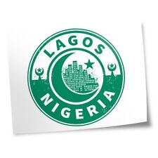 8x10" Prints(No frames) - Nigeria Lagos Green Moon Star Travel  #7436