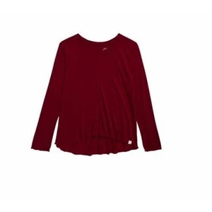 Treasure & Bond Girls Burgundy Easy Swing Long Sleeve Tee Medium(8/10) - Picture 1 of 3